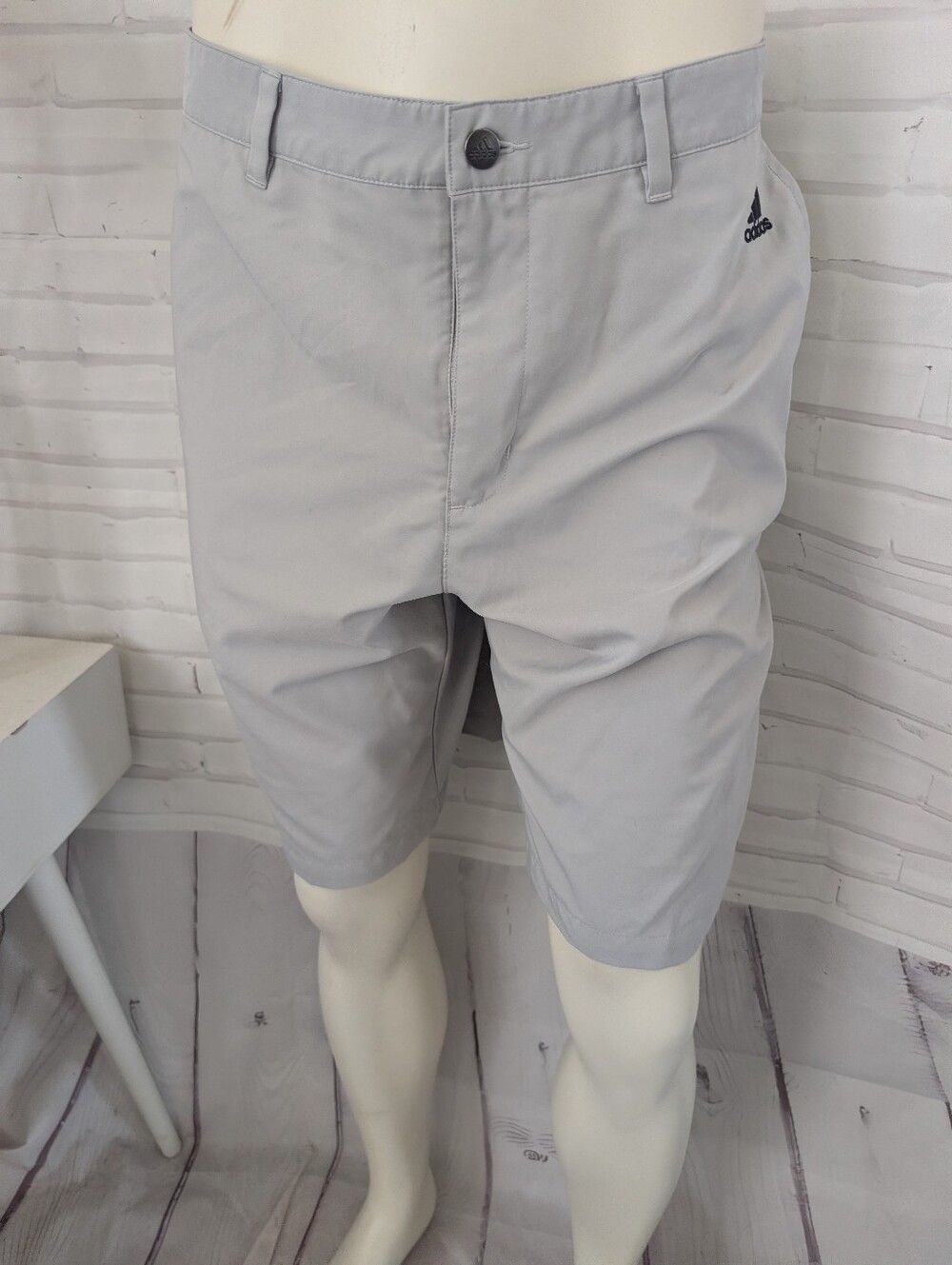 Adidas Men’s Light Gray Performance Golf Shorts